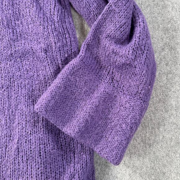 Soft Surroundings Long Line Open Cardigan Sweater Women 2X Wool Blend Purple - Picture 10 of 10
